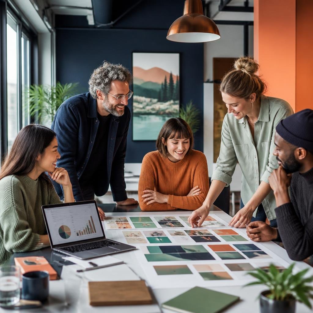 Marketing and creative campaign visual